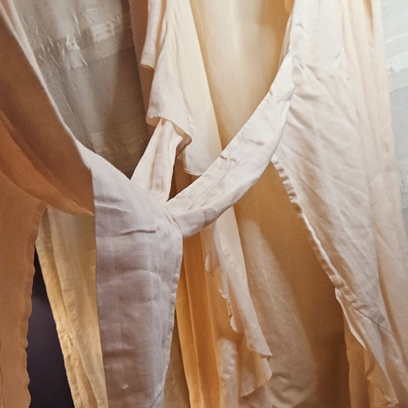 Ralph Lauren Blush Pink Linen Ruffle Wrap Around Dress Sz. 8 NW/OUT T - Picture 8 of 9